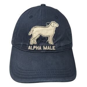 Alpha Male Slideback Baseball Cap Blue One Size Adjustable Embroidered Hatley